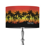 Tropical Sunset 12" Drum Lamp Shade - Fabric (Personalized)