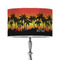 Tropical Sunset 12" Drum Lampshade - ON STAND (Poly Film)