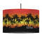 Tropical Sunset 12" Drum Lampshade - PENDANT (Fabric)
