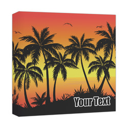 Tropical Sunset Canvas Print - 12x12 (Personalized)