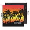 Tropical Sunset 12x12 Wood Print - Front & Back View