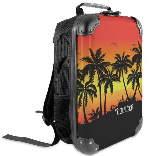 Custom Tropical Sunset Kids Hard Shell Backpack (Personalized)