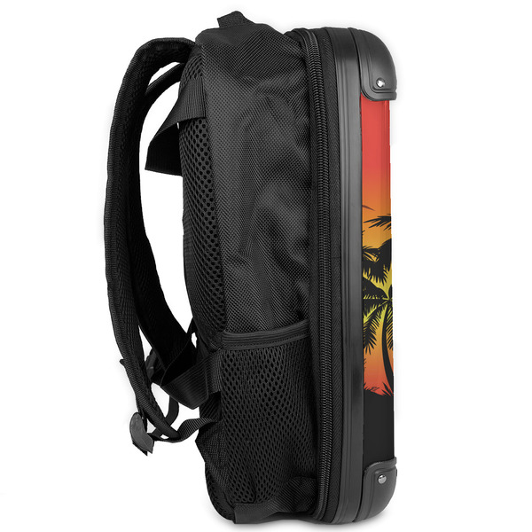 Tropical Sunset 13" Hard Shell Backpacks - Side View