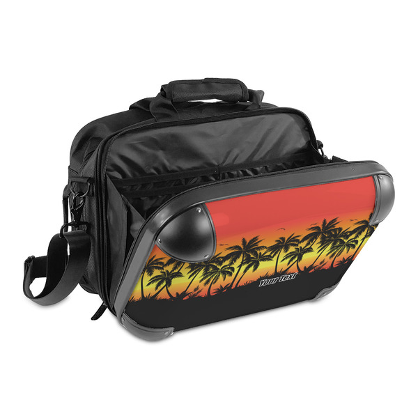 Tropical Sunset 15" Hard Shell Briefcase - Open