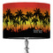 Tropical Sunset 16" Drum Lampshade - ON STAND (Fabric)