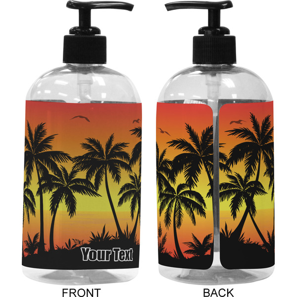 Tropical Sunset 16 oz Plastic Liquid Dispenser (Approval)
