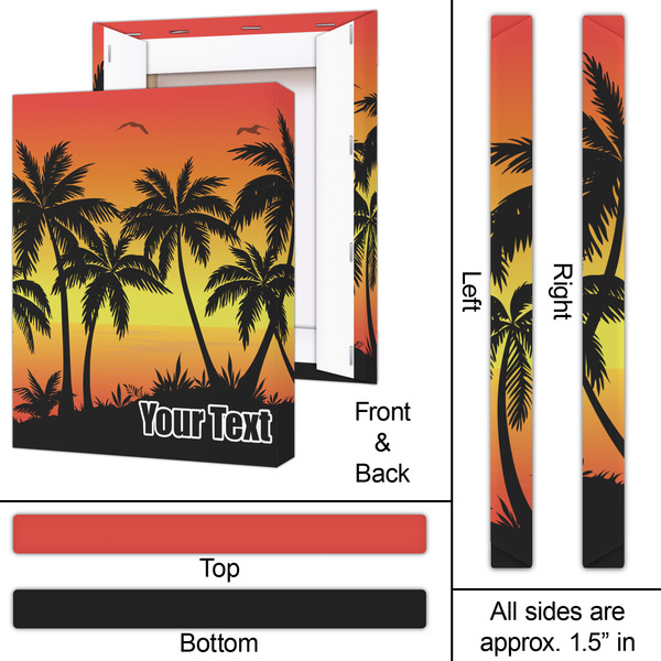 Tropical Sunset 16x20 - Canvas Print - Approval