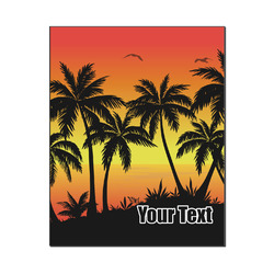 Tropical Sunset Wood Print - 16x20 (Personalized)