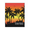 Tropical Sunset Wood Print - 16x20 (Personalized)