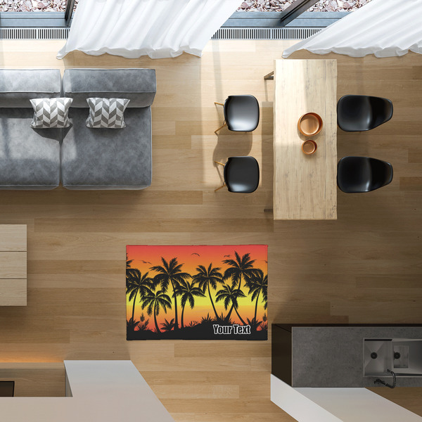Tropical Sunset 2'x3' Indoor Area Rugs - IN CONTEXT