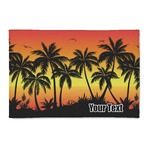 Tropical Sunset 2' x 3' Patio Rug (Personalized)