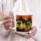 Tropical Sunset 20oz Coffee Mug - LIFESTYLE