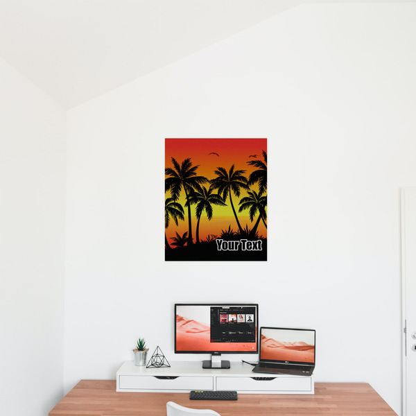 Tropical Sunset 20x24 - Matte Poster - On the Wall