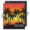 Tropical Sunset 20x24 Wood Print - Front & Back View