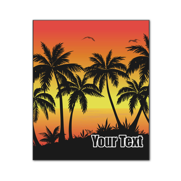 Custom Tropical Sunset Wood Print - 20x24 (Personalized)