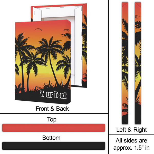 Tropical Sunset 20x30 - Canvas Print - Approval