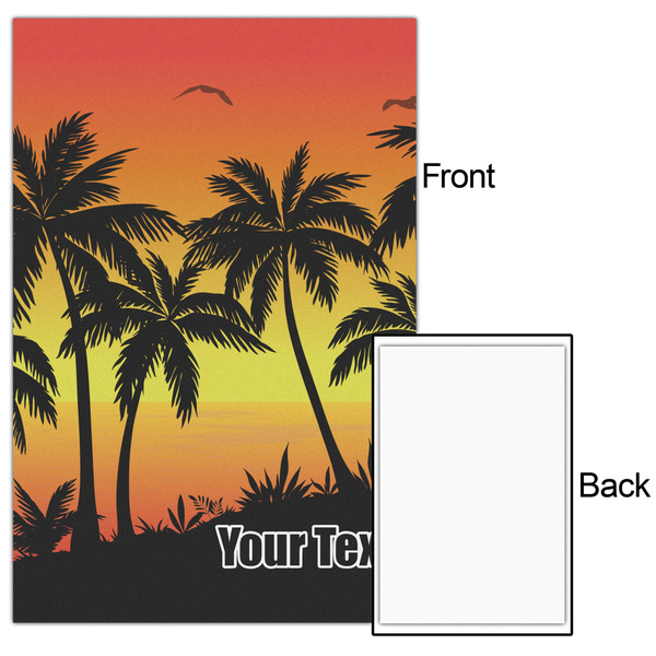 Tropical Sunset 20x30 - Matte Poster - Front & Back