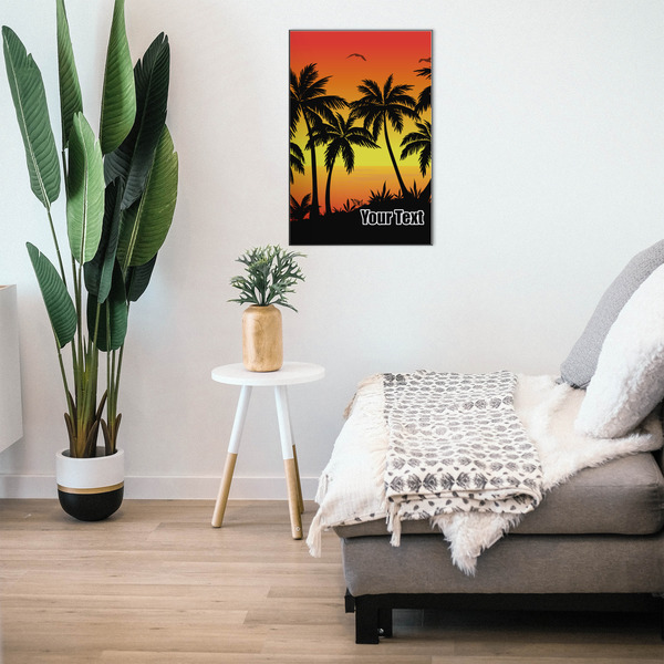 Tropical Sunset 20x30 Wood Print - In Context