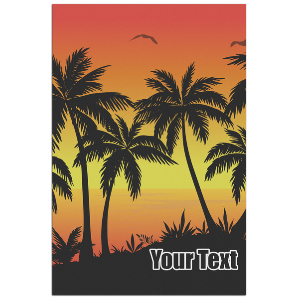 Custom Tropical Sunset Poster - Matte - 24x36 (Personalized)