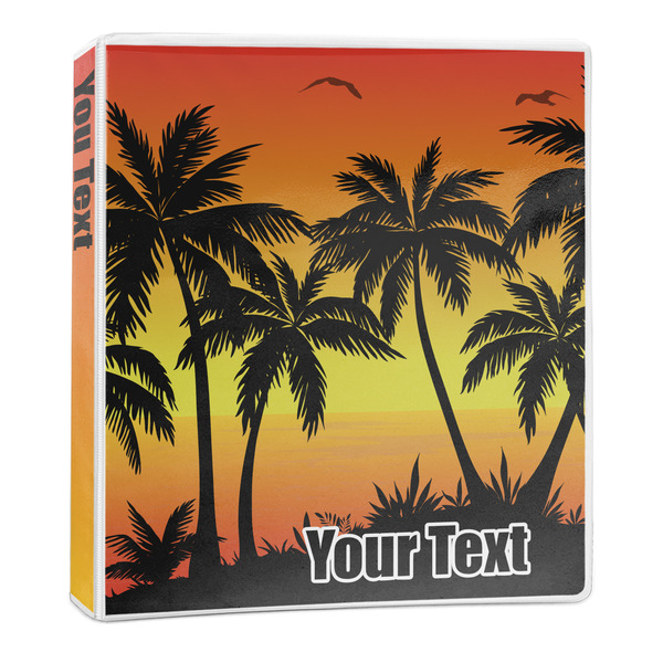 Custom Tropical Sunset 3-Ring Binder - 1 inch (Personalized)
