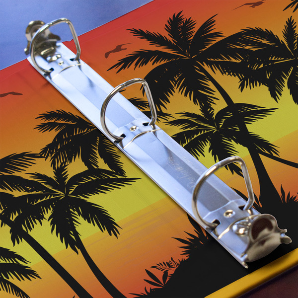 Tropical Sunset 3 Ring Binders - Full Wrap - 1" - DETAIL