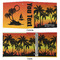 Tropical Sunset 3 Ring Binders - Full Wrap - 2" - APPROVAL