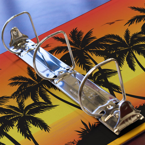Tropical Sunset 3 Ring Binders - Full Wrap - 2" - DETAIL