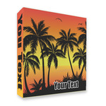 Tropical Sunset 3 Ring Binder - Full Wrap - 2" (Personalized)