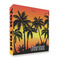 Tropical Sunset 3 Ring Binders - Full Wrap - 2" - FRONT