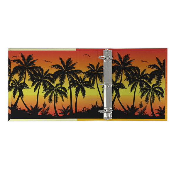 Tropical Sunset 3 Ring Binders - Full Wrap - 2" - OPEN INSIDE