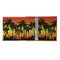 Tropical Sunset 3 Ring Binders - Full Wrap - 2" - OPEN INSIDE