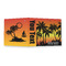 Tropical Sunset 3 Ring Binders - Full Wrap - 2" - OPEN OUTSIDE