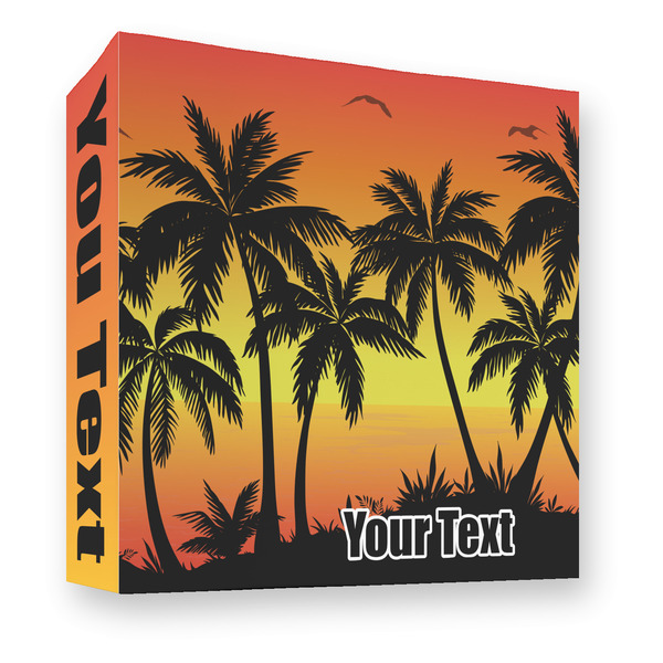 Tropical Sunset 3 Ring Binders - Full Wrap - 3" - FRONT