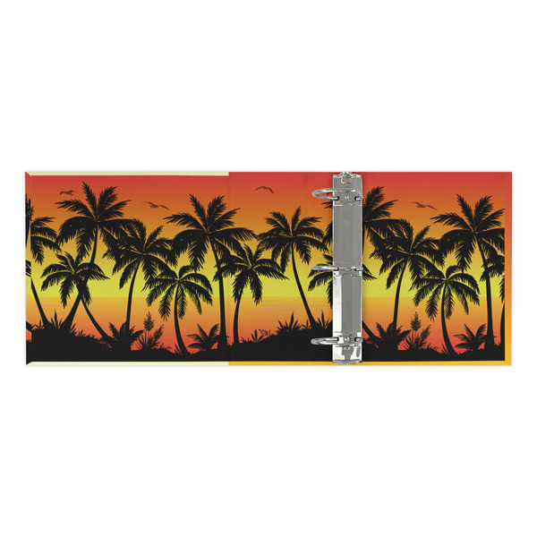 Tropical Sunset 3 Ring Binders - Full Wrap - 3" - OPEN INSIDE
