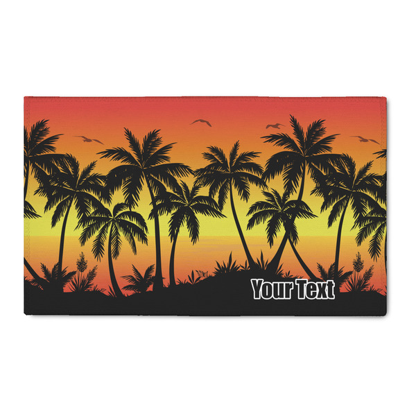 Custom Tropical Sunset 3' x 5' Indoor Area Rug (Personalized)