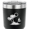 Tropical Sunset 30 oz Stainless Steel Ringneck Tumbler - Black - CLOSE UP