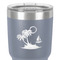 Tropical Sunset 30 oz Stainless Steel Ringneck Tumbler - Grey - Close Up