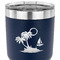 Tropical Sunset 30 oz Stainless Steel Ringneck Tumbler - Navy - CLOSE UP