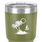Tropical Sunset 30 oz Stainless Steel Ringneck Tumbler - Olive - Close Up