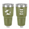 Tropical Sunset 30 oz Stainless Steel Tumbler - Olive - Double-Sided (Personalized)