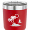 Tropical Sunset 30 oz Stainless Steel Ringneck Tumbler - Red - CLOSE UP