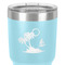 Tropical Sunset 30 oz Stainless Steel Ringneck Tumbler - Teal - Close Up