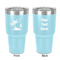 Tropical Sunset 30 oz Stainless Steel Tumbler - Teal - Double-Sided (Personalized)