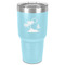 Tropical Sunset 30 oz Stainless Steel Ringneck Tumbler - Teal - Front