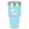Tropical Sunset 30 oz Stainless Steel Tumbler - Teal - Single-Sided