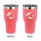 Tropical Sunset 30 oz Stainless Steel Tumbler - Coral - Double Sided (Personalized)