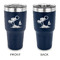 Tropical Sunset 30 oz Stainless Steel Ringneck Tumblers - Navy - Double Sided - APPROVAL
