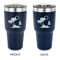 Tropical Sunset 30 oz Stainless Steel Tumbler - Navy - Double Sided (Personalized)