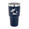Tropical Sunset 30 oz Stainless Steel Ringneck Tumblers - Navy - FRONT