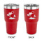 Tropical Sunset 30 oz Stainless Steel Ringneck Tumblers - Red - Double Sided - APPROVAL